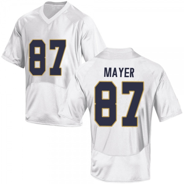 Michael Mayer Notre Dame Fighting Irish NCAA Men's #87 White Replica College Stitched Football Jersey UQH3255KK